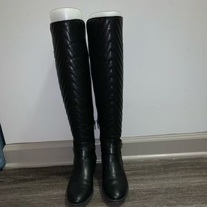 All Black Knee-High Vince Camuto Boots